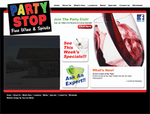 Tablet Screenshot of partystops.com